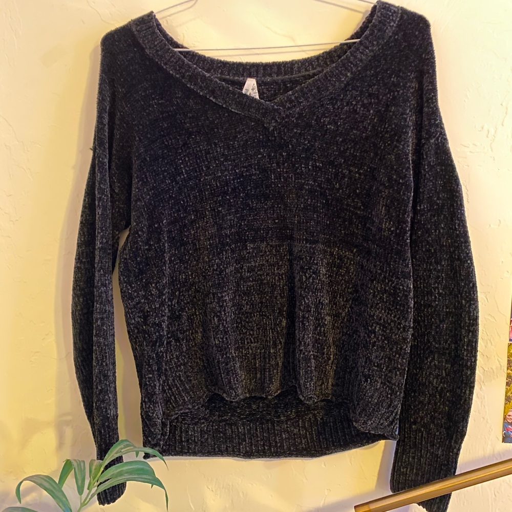 Black V-Neck Sweater